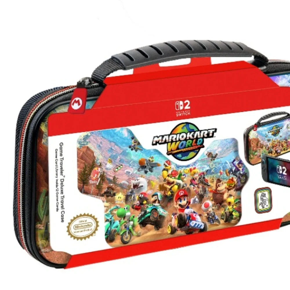 Nintendo Switch 2 + Mario Kart World Bundle W/ Hardshell Travel Case NEW